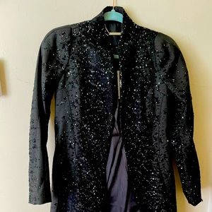 WHBM BLINGY coat/ jacket. With pockets new never work with rages.